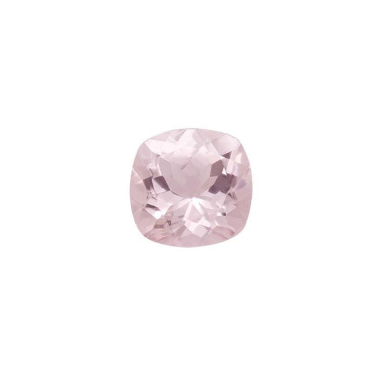 Pink Morganite 6mm Cushion Faceted Stone
