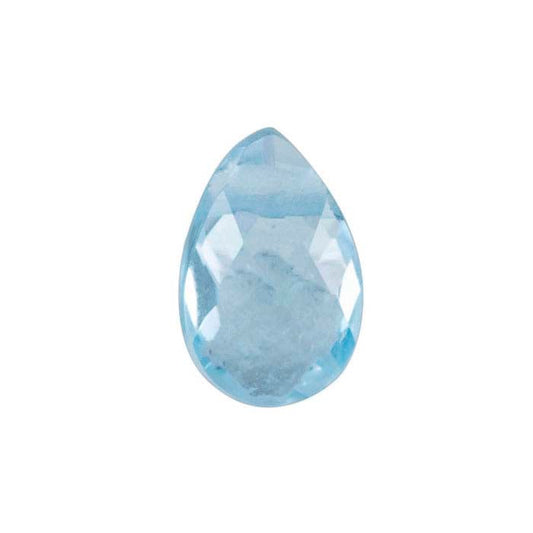Sky Blue Topaz Pear-Shaped Briolette Bead