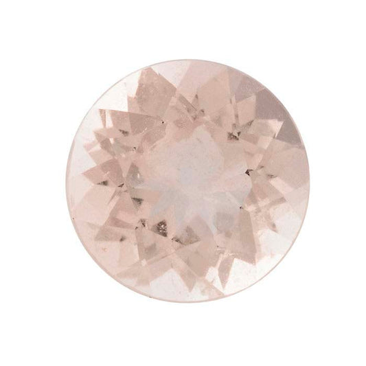 Morganite Round Faceted Gemstone