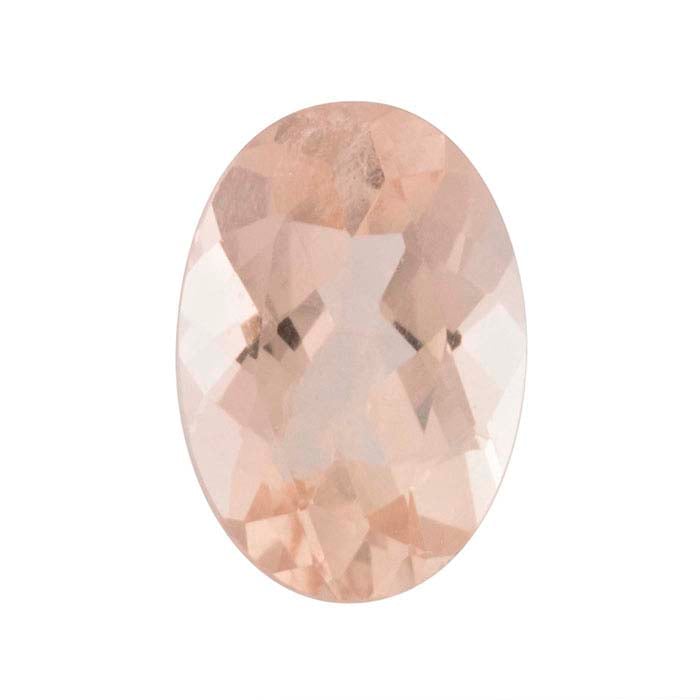 Morganite Oval Faceted Gemstone