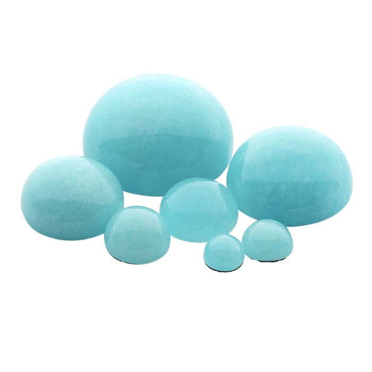 Amazonite Round Cabochons, AA-Grade