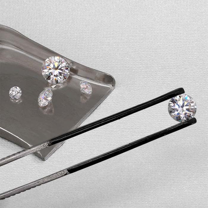 Charles & Colvard® Forever One™ Moissanite 4mm Round Faceted Gemstone, Colorless