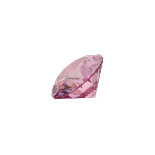 Pink Moissanite 6mm Round Faceted Gemstone