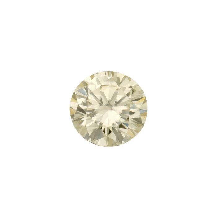 Yellow Moissanite 5mm Round Faceted Gemstone