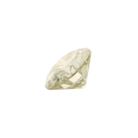 Yellow Moissanite 5mm Round Faceted Gemstone