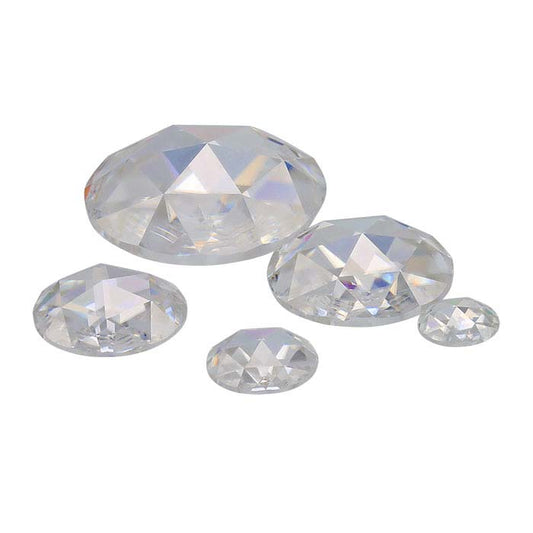 Charles & Colvard® Forever One™ Moissanite 7mm Rose-Cut Gemstone, Near-Colorless