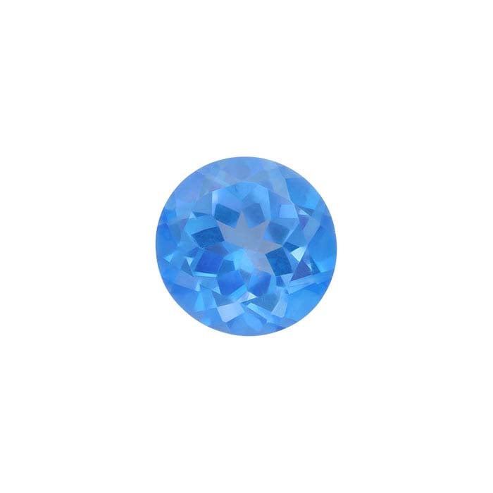 Azotic® Royal Indigo Topaz Round Faceted Gemstone