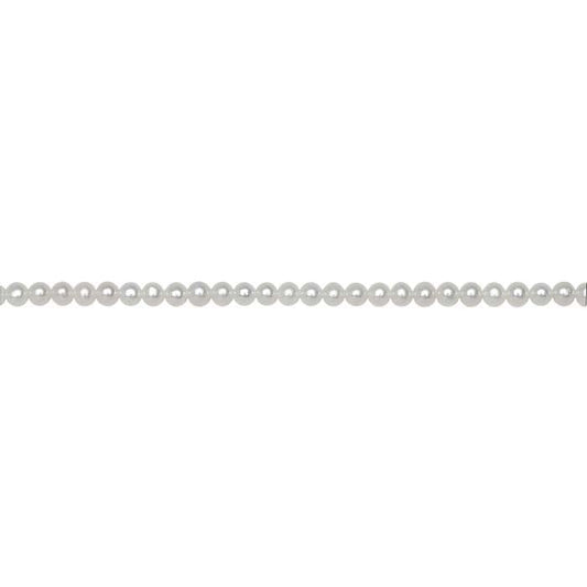 Freshwater Cultured Round Pearl Strands, White, A-Grade