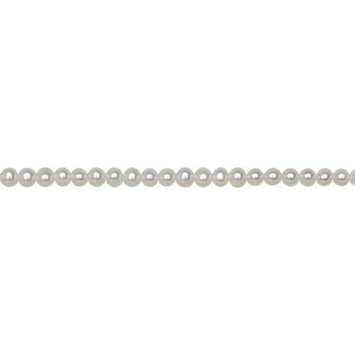 Freshwater Cultured Round Pearl Strands, White, A-Grade
