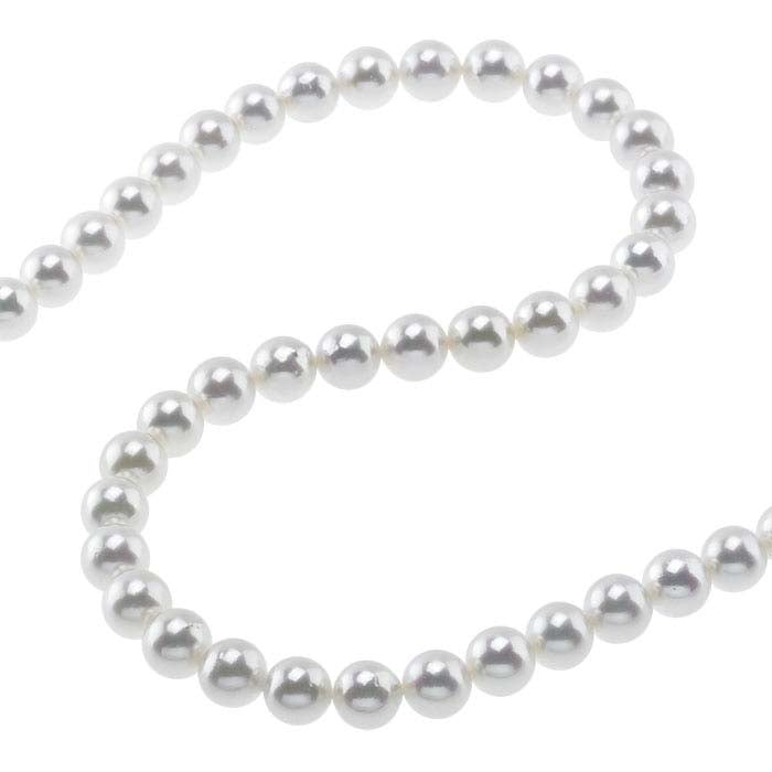 Akoya Cultured Round Pearl Strands, White, A-Grade