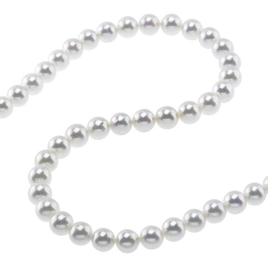 Akoya Cultured Round Pearl Strands, White, A-Grade