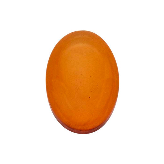 Amber 7 x 5mm Oval Cabochon