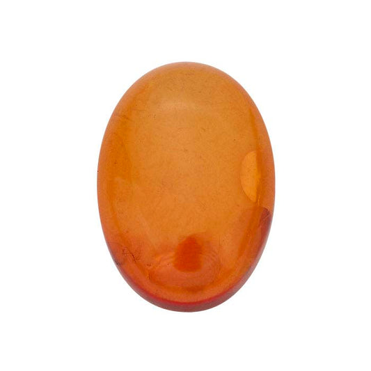 Amber 14 x 10mm Oval Cabochon