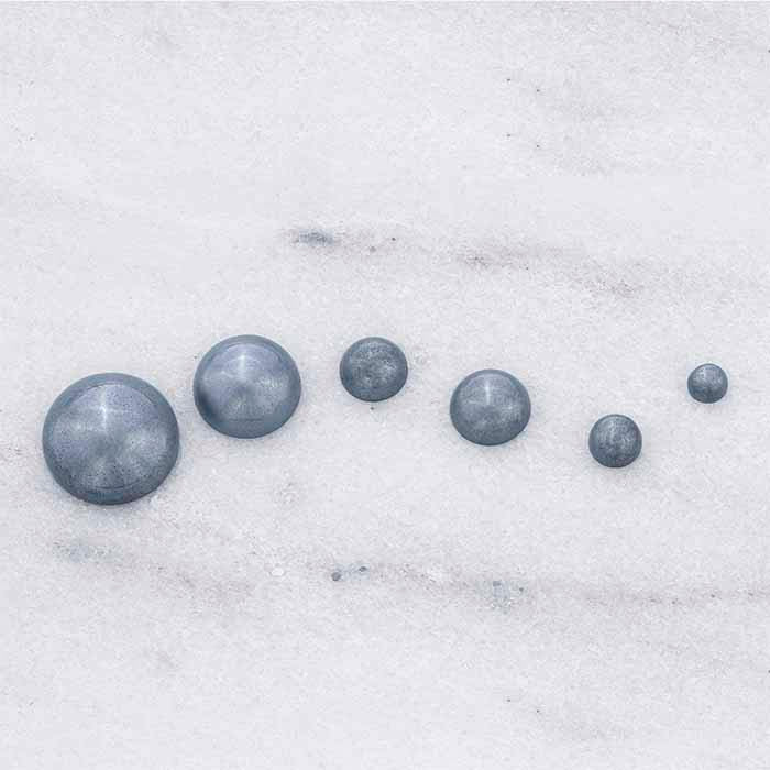 Hematite 6mm Round Cabochon