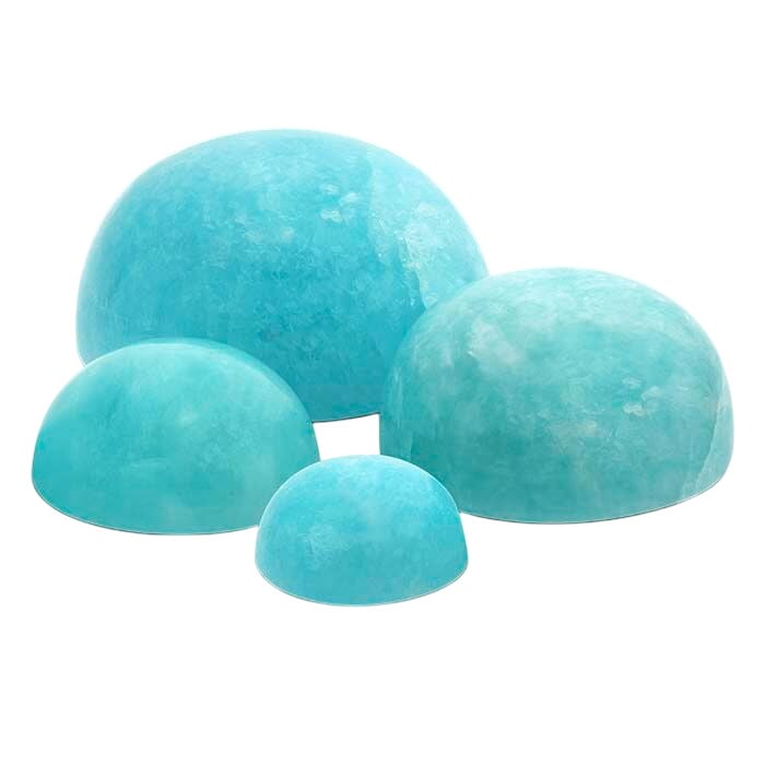 Blue Amazonite Round Cabochons, A-Grade