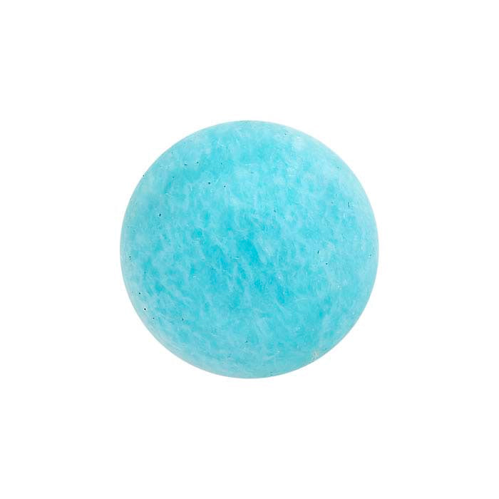 Blue Amazonite 6mm Round Cabochon, A-Grade