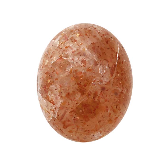 Orange Sunstone 10 x 8mm Oval Cabochon