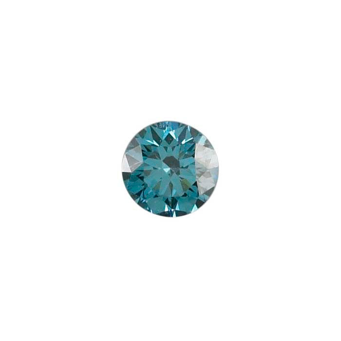 Treated Blue Diamond .02-Ct. Round, SI
