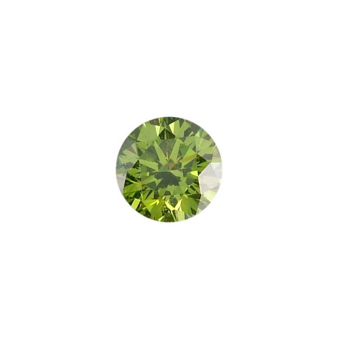 Treated Green Diamond 0.04-Ct. Round, SI