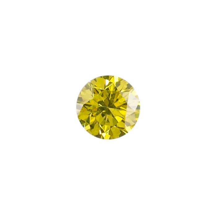 Treated Yellow Diamond .04-Ct. Round, SI