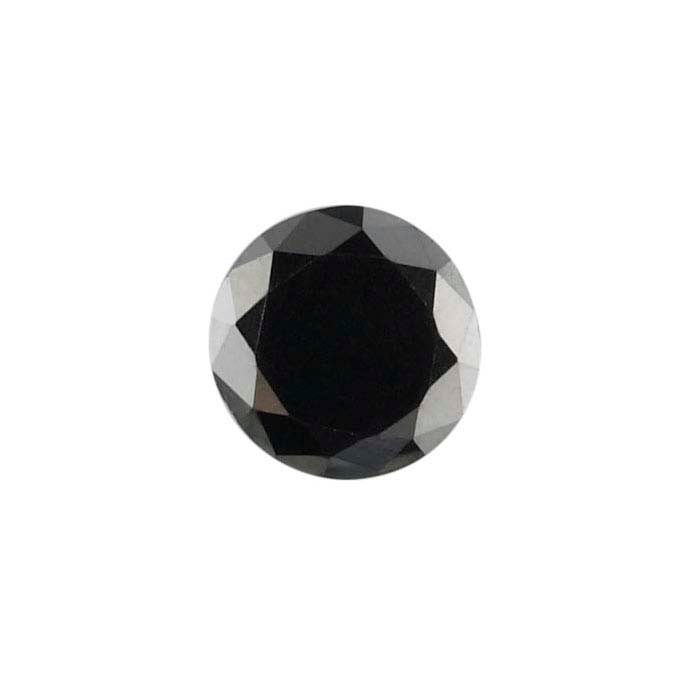Treated Black Diamond .10-Ct. Round
