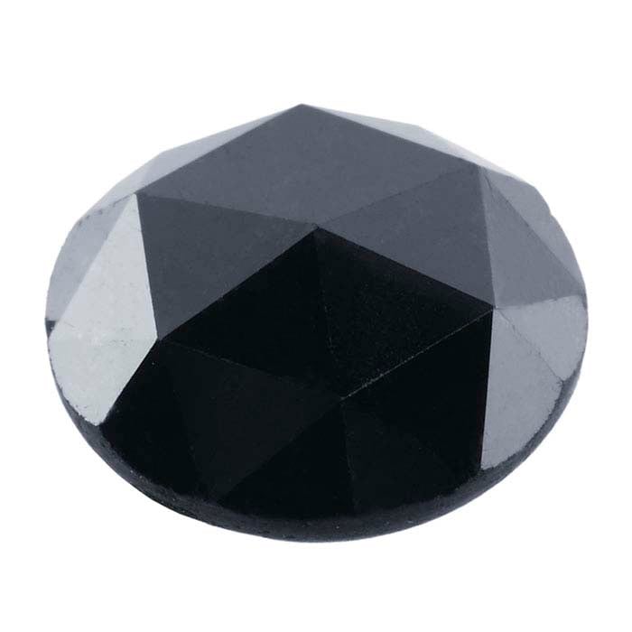 Treated Black Diamond .10–.13-Ct. Round Rose-Cut