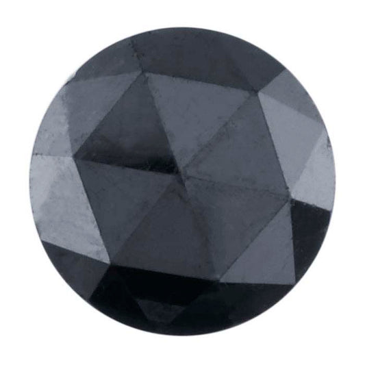 Treated Black Diamond .10–.13-Ct. Round Rose-Cut