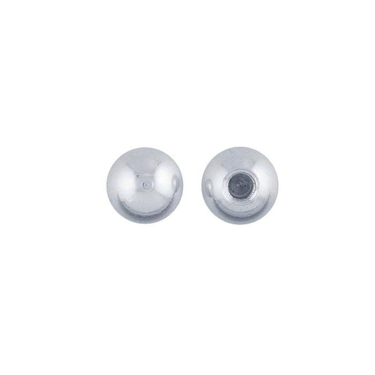Sterling Silver Threaded End Cap for Cuff Bracelet