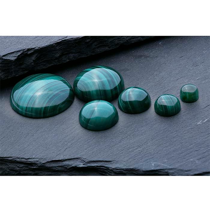 Malachite 16mm Round Cabochon