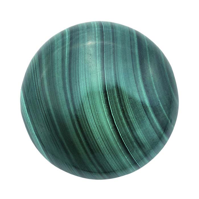 Malachite 20mm Round Cabochon