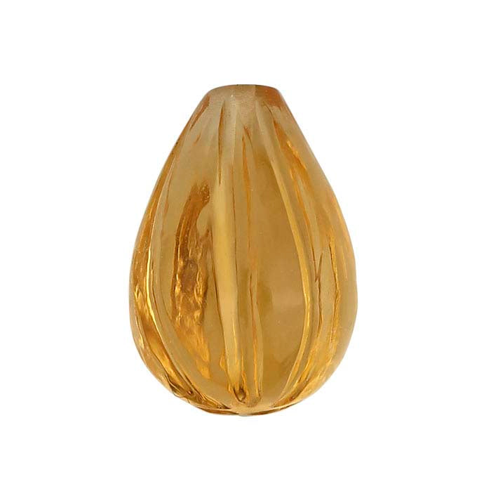 Citrine Half-Drilled 10 x Teardrop Bead