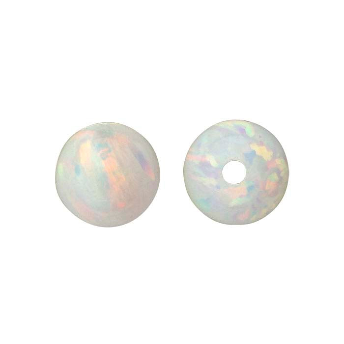 Kyocera Fire & Snow Opal Half-Drilled Bead