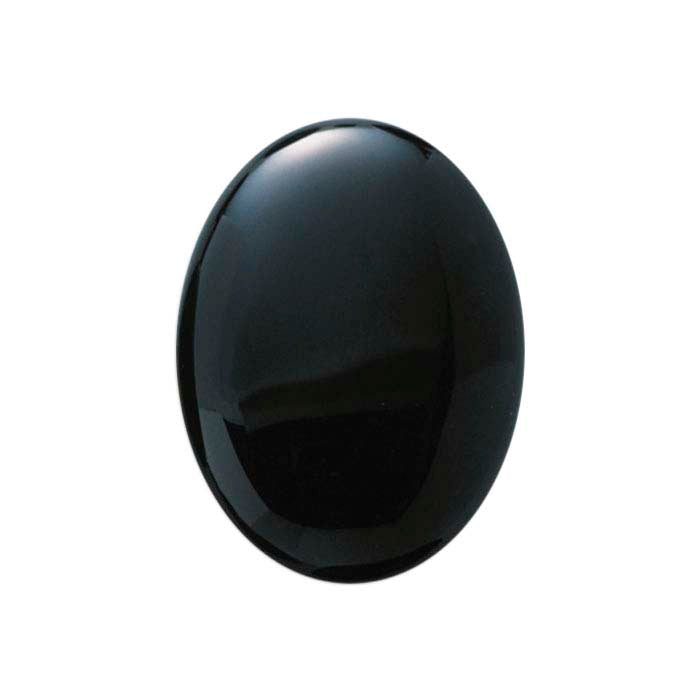 Black Onyx 18 x 13mm Oval Cabochon