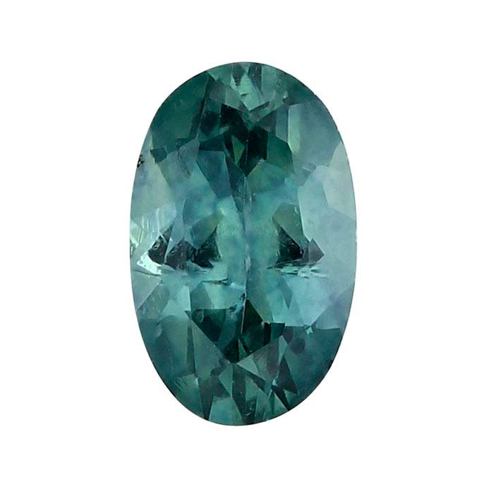 American Mined™ Teal Montana Sapphire™ Oval Faceted Gemstone