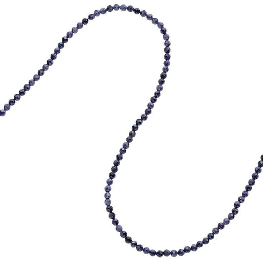 Sapphire 3mm Faceted Round Bead