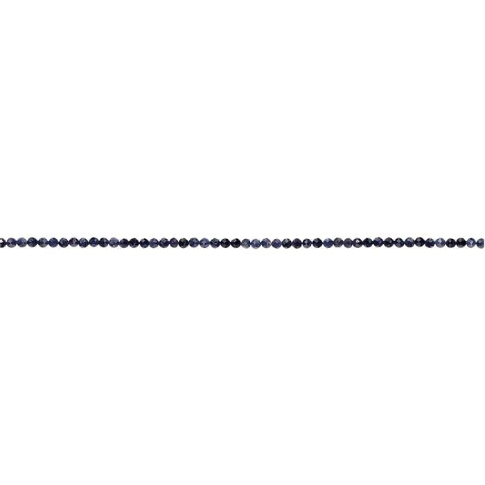 Sapphire 3mm Faceted Round Bead
