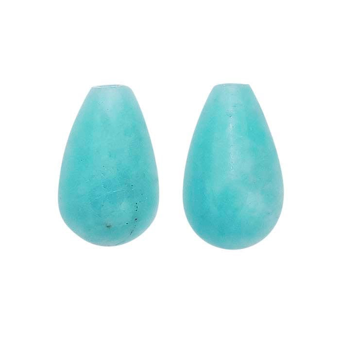 Amazonite 10 x 6mm Drop Pendant