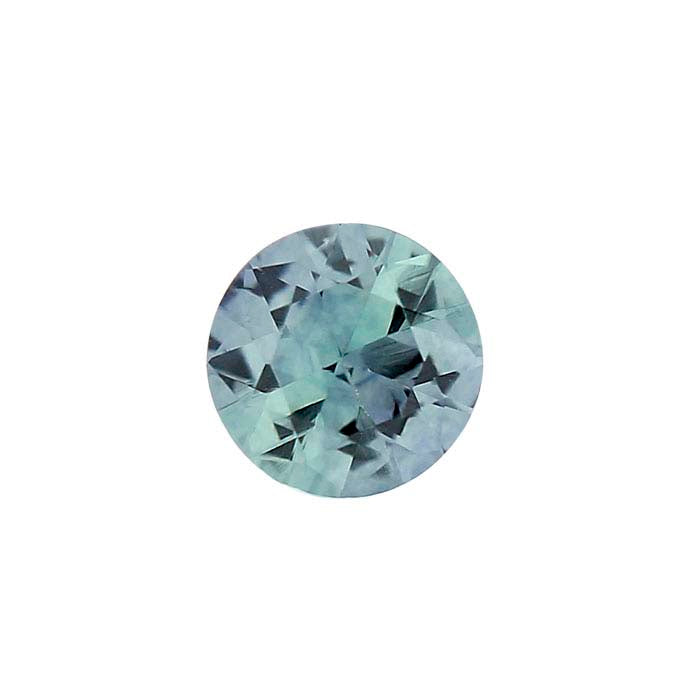 American Mined™ Teal Montana Sapphire™ 4mm Round Faceted Gemstone