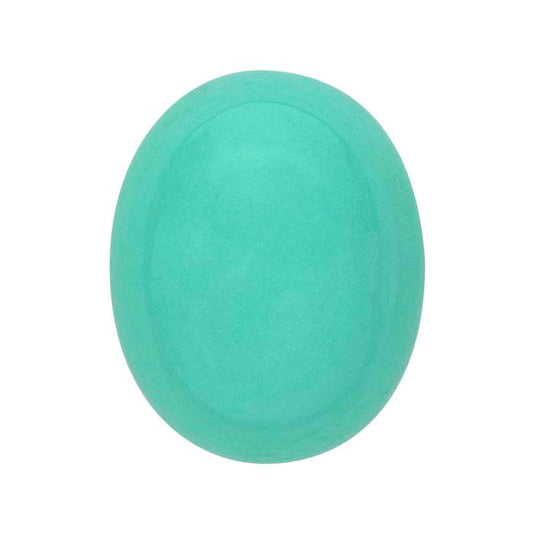 Mint-Green Chrysoprase 10 x 8mm Oval Cabochon