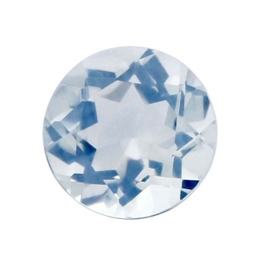 Blue Moon Quartz 6mm Round Faceted Gemstone
