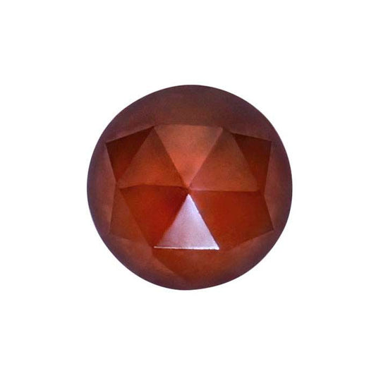 Garnet 2.5mm Round Rose-Cut Cabochon