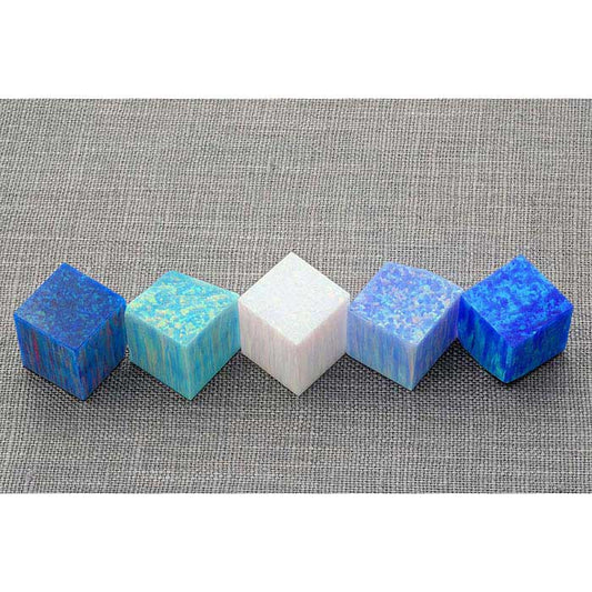 Kyocera Cornflower Blue Opal 19.05mm x 3/4"Block