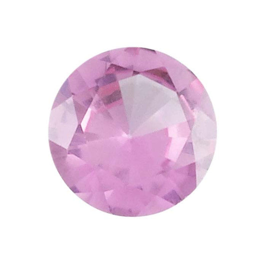 Simulierter rosa Turmalin 8mm runder facettierter Edelstein