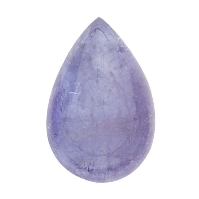 Tansanit 7 x 5mm Birnen-Cabochon