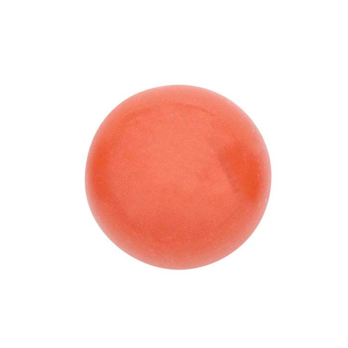 Simulated Salmon Coral Round Cabochon