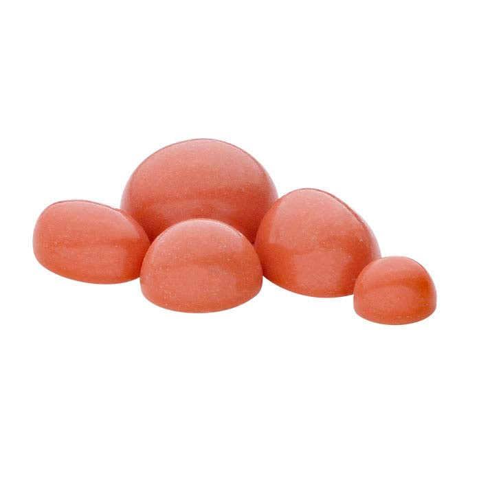 Simulated Salmon Coral 8 x 6mm Oval Cabochon