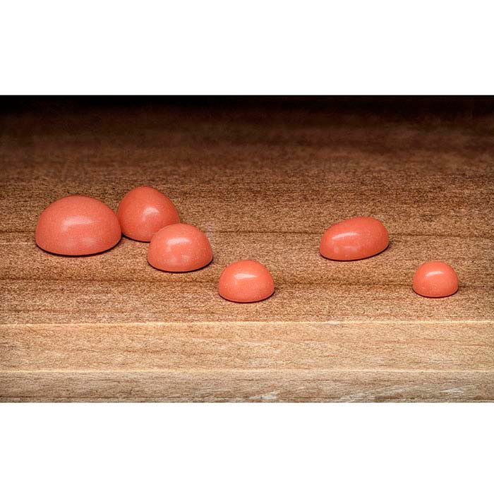 Simulated Salmon Coral 8 x 6mm Oval Cabochon