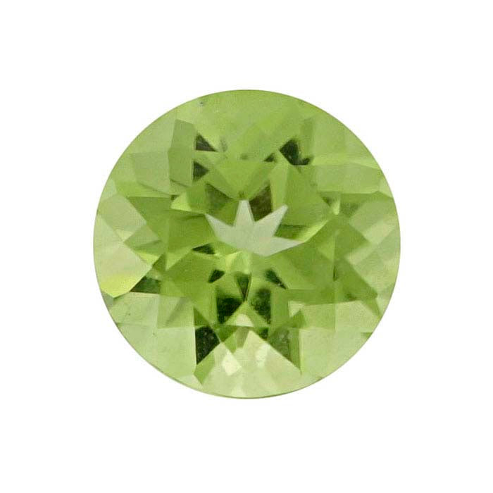 American Mined™ Arizona Peridot 5mm Round Faceted Gemstone