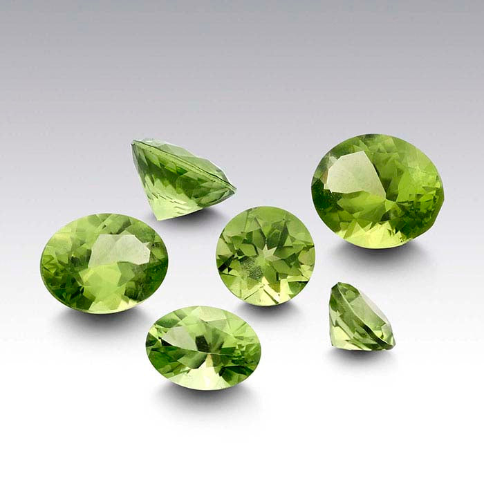 American Mined™ Arizona Peridot 7mm Round Faceted Gemstone