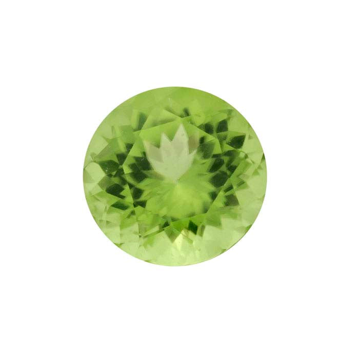 American Mined™ Arizona Peridot 7mm Round Faceted Gemstone